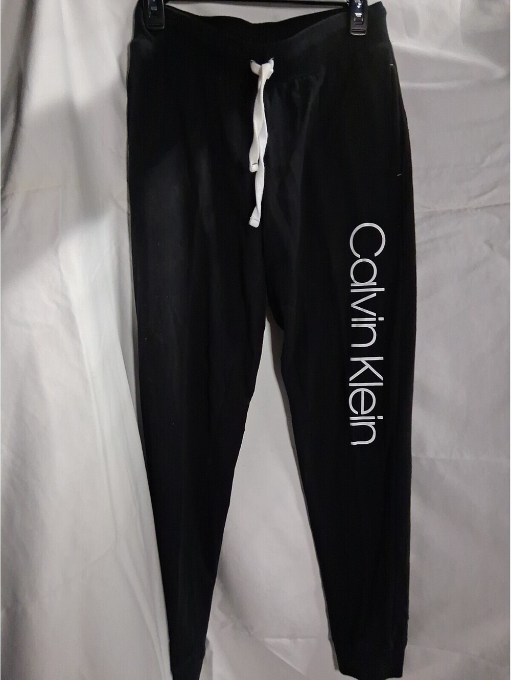 Calvin Klein Sleepwear/Joggers Size S Big Logo Down Leg N2